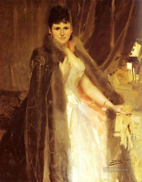 Anders Zorn Painting - Mrs Symons foremost Sweden Anders Zorn